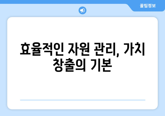 경제적 가치 창출을 위한 전략